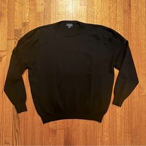 Faconnable Navy Merino Wool Crewneck Sweater XL